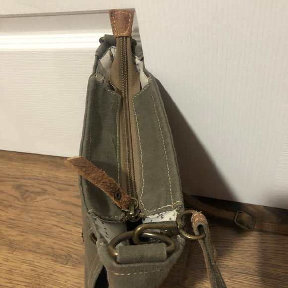 Canvas Bike Bicycle Crossbody Purse Myra Bag - Picture 4 of 5